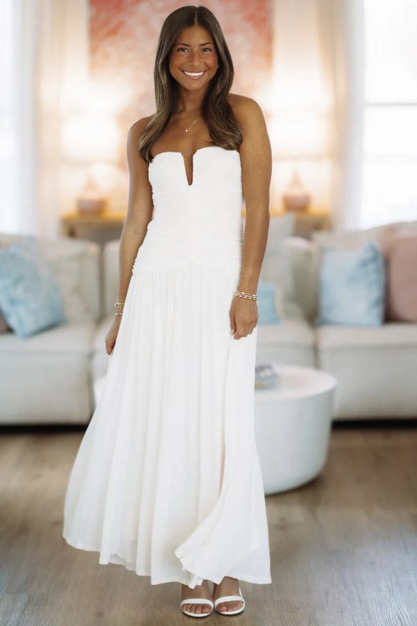 Forever Begins Maxi Dress - Ivory